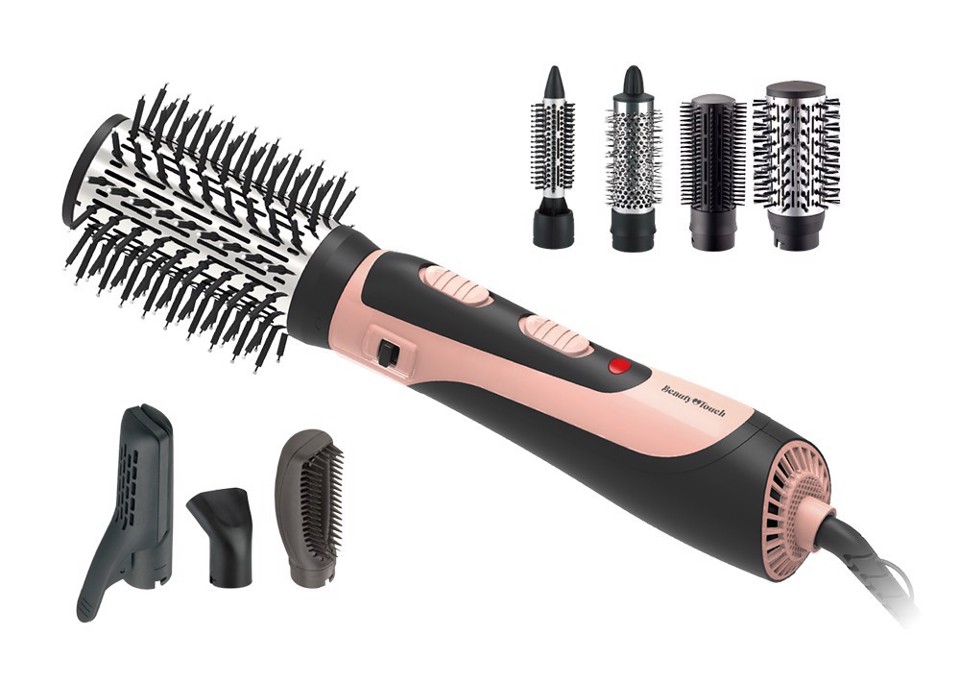 Beauty Touch XDMJ603 messa in piega Spazzola ad aria calda Caldo Rose Gold 1200 W 1,8 m