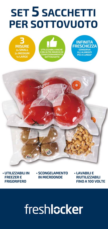Freshlocker XDFLSP10 accessorio per sottovuoto Sacchetto per il sottovuoto