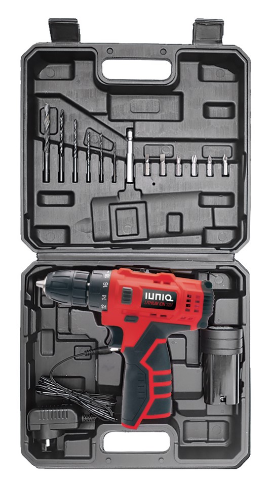 IUNIQ Kit Trapano Avvitatore A Batteria - Con Valigetta