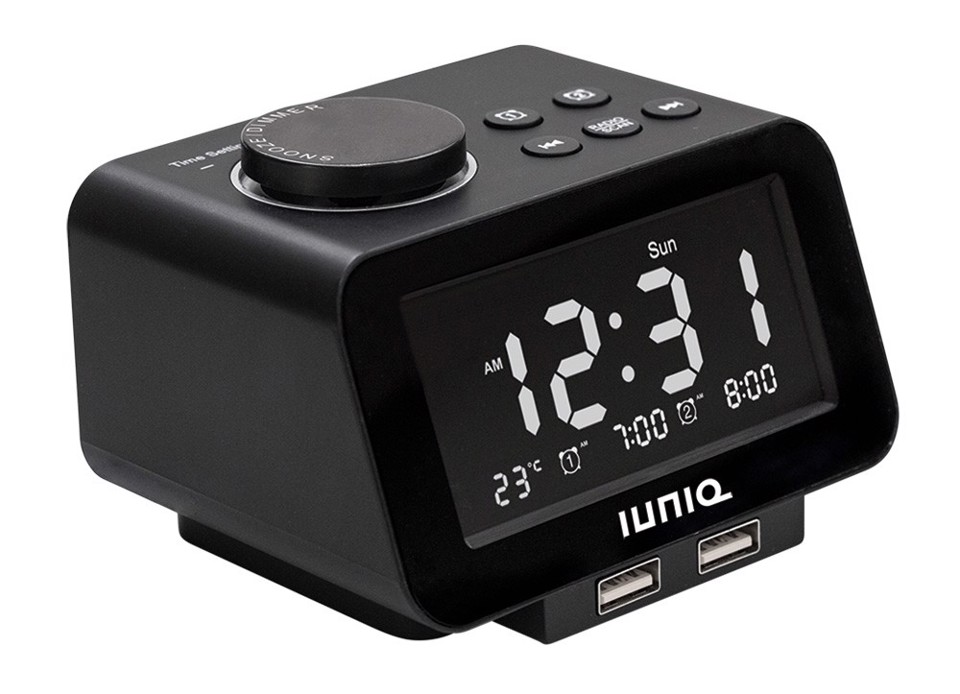 IUNIQ XDET5054 sveglia Sveglia digitale Nero