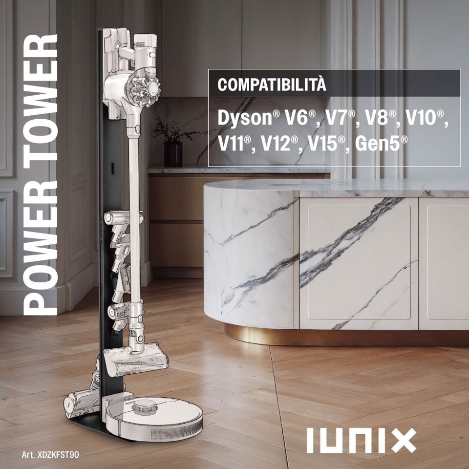 IUNIX XDZKFST90 accessorio e ricambio per aspirapolvere Scaffale a pavimento Aspirapolvere elettrica