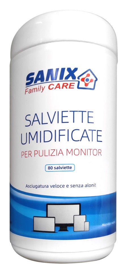 Sanix Family Care Salviette Umidificate Per Pulizia Monitor - Sanix Sanix Family Care Salviette Umidificate Per Pulizia Monitor - Sanix