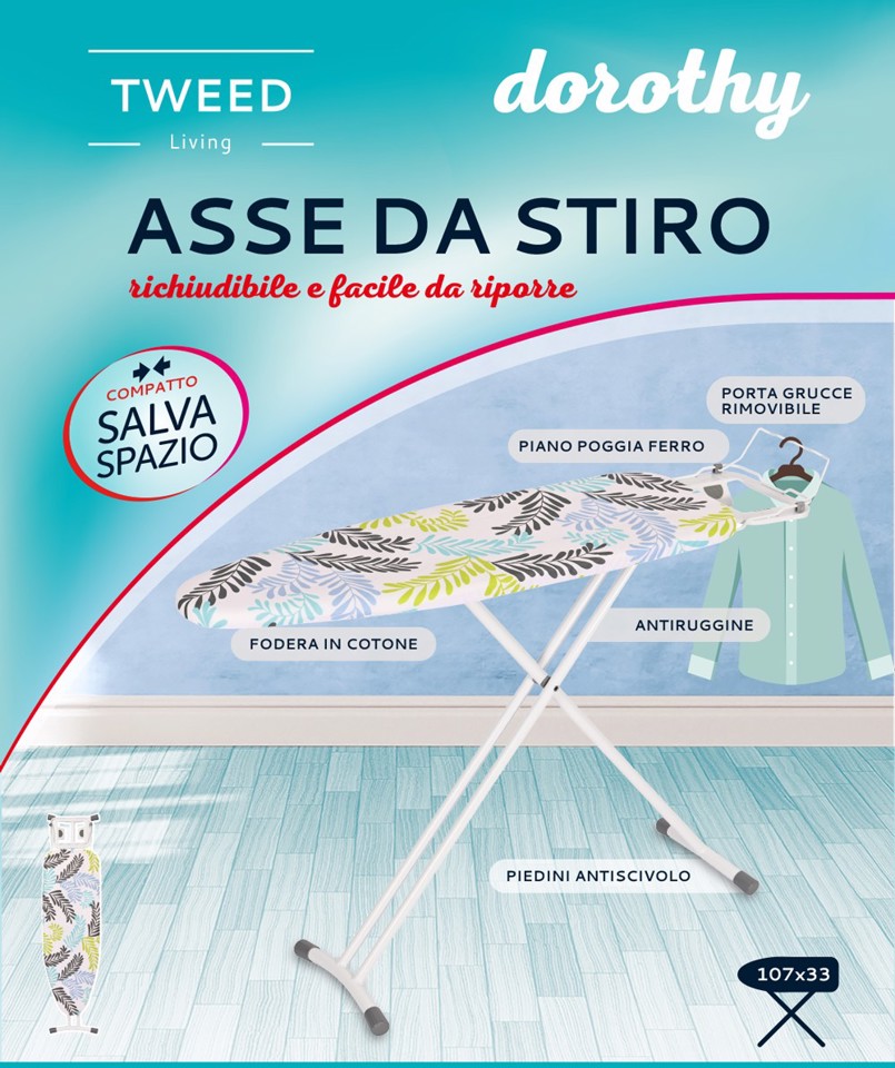 TWEED Asse Da Stiro Richiudibile