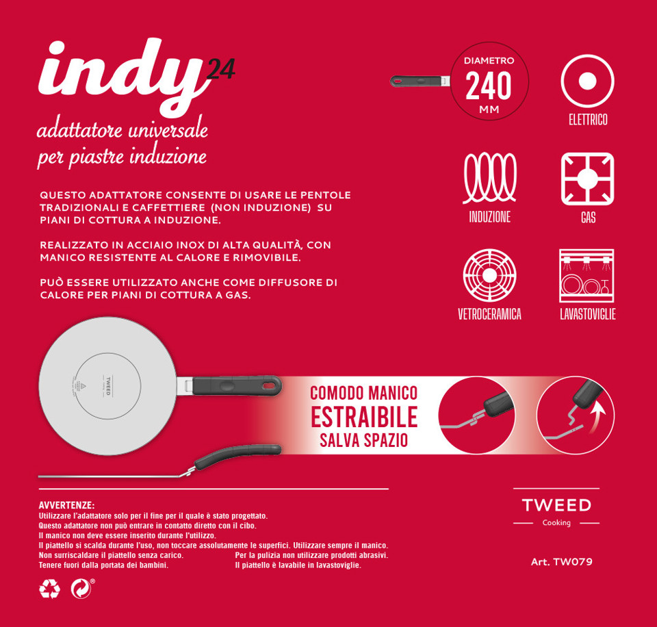 TWEED INDY Adattatore induzione 1 pz