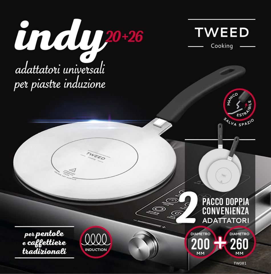 TWEED INDY Kit adattatore induzione 2 pz