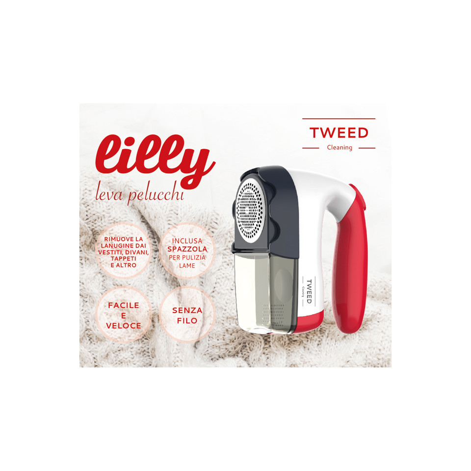 TWEED Lilly Rosso, Bianco Acciaio inossidabile