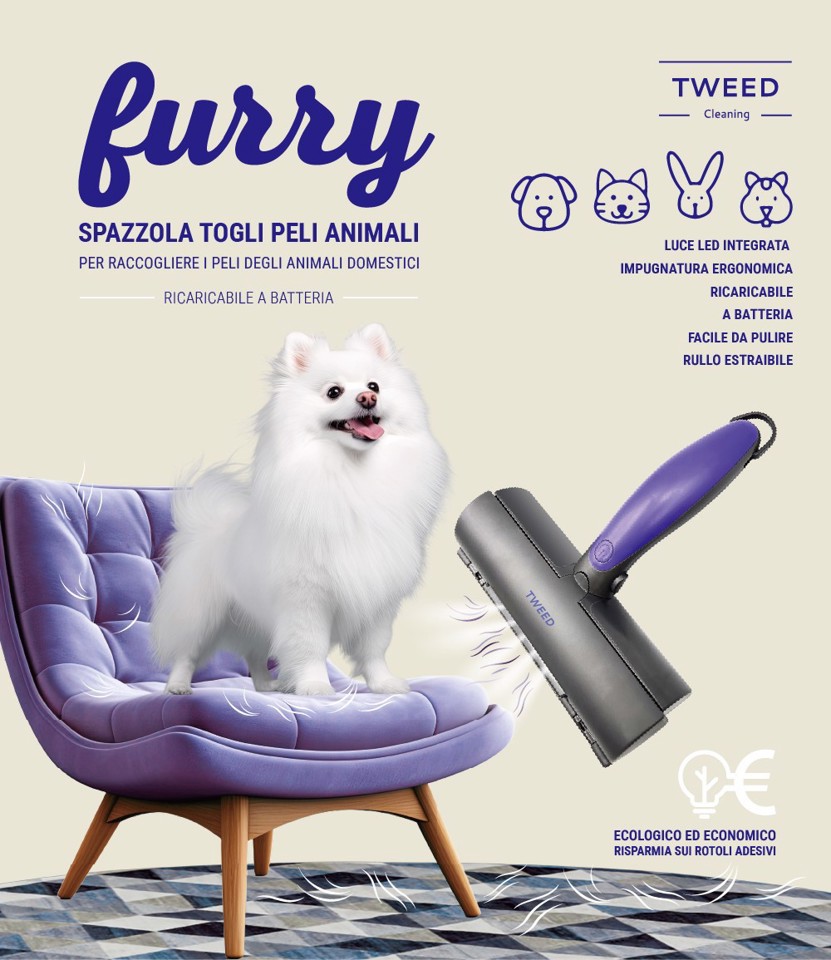 TWEED Spazzola Togli Peli Animali - Furry
