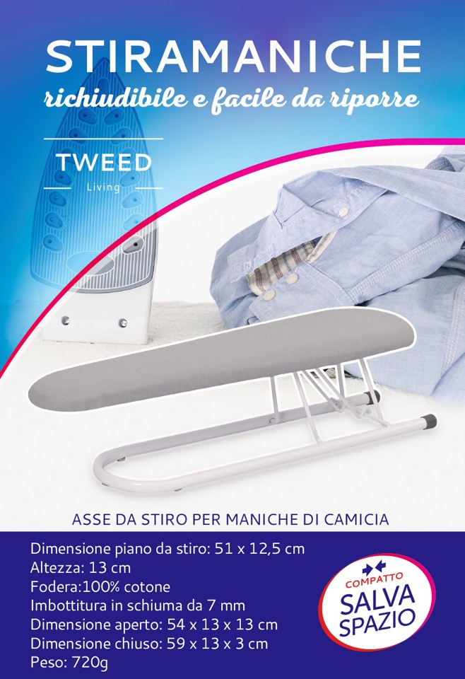 TWEED Stiramaniche Richiudibile