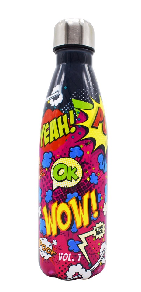 TWEED TW059POP borraccia Uso quotidiano 500 ml Nero, Multicolore