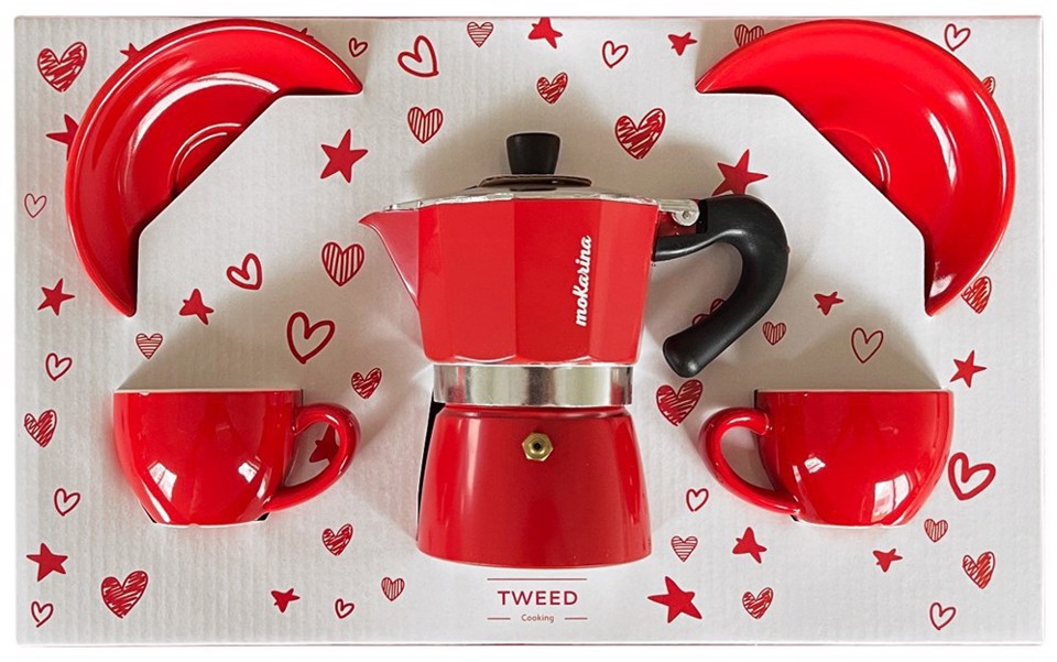 TWEED TW071 caffettiera 0,12 L Alluminio, Silicone