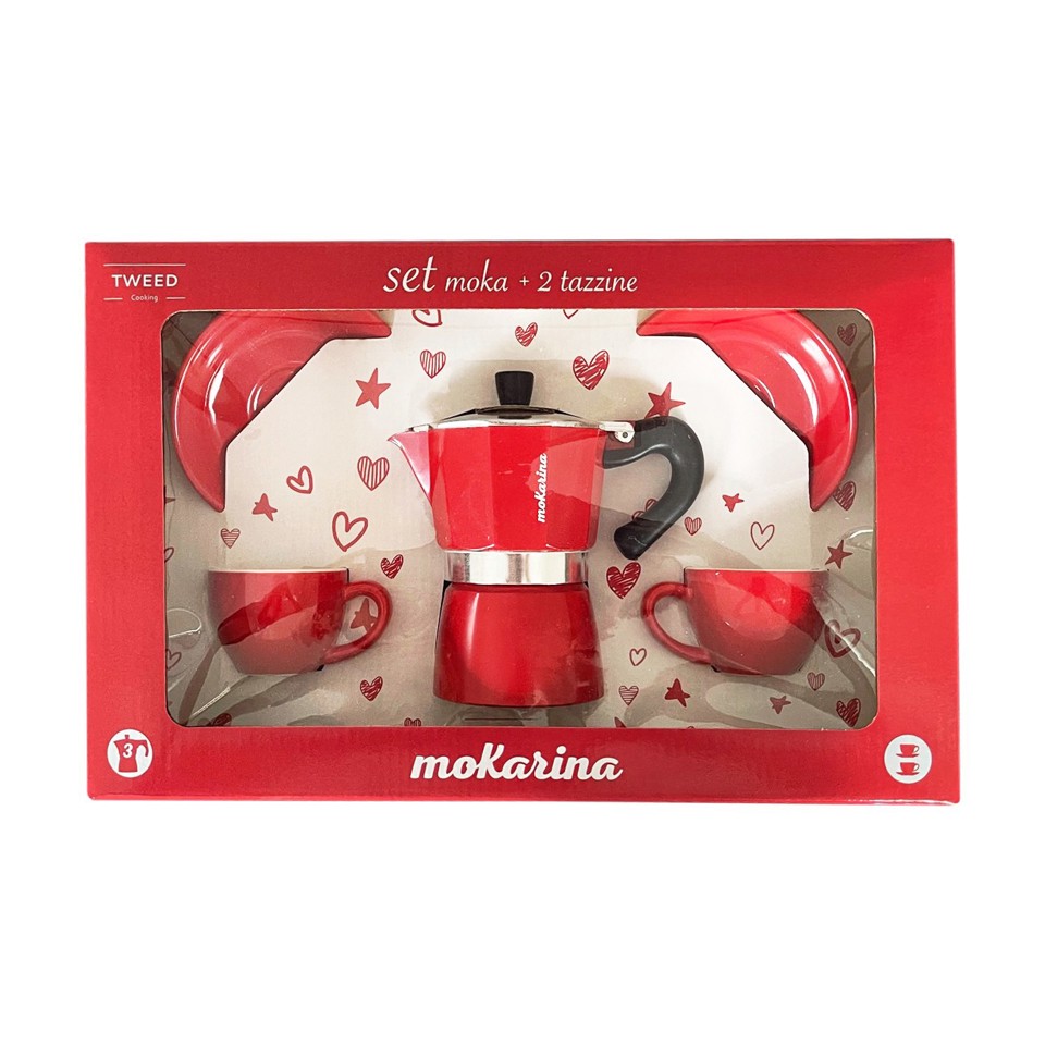 TWEED TW071 caffettiera 0,12 L Alluminio, Silicone