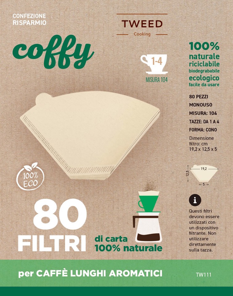 TWEED TW111 parti e accessori per macchina per caffè Filtro da caffè