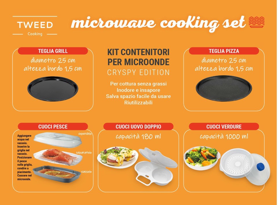 TWEED TW118KIT Accessori per microonde 5in1