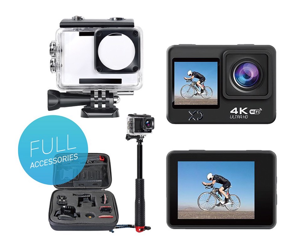 XD Enjoy Dual Action Camera + Kit Bag