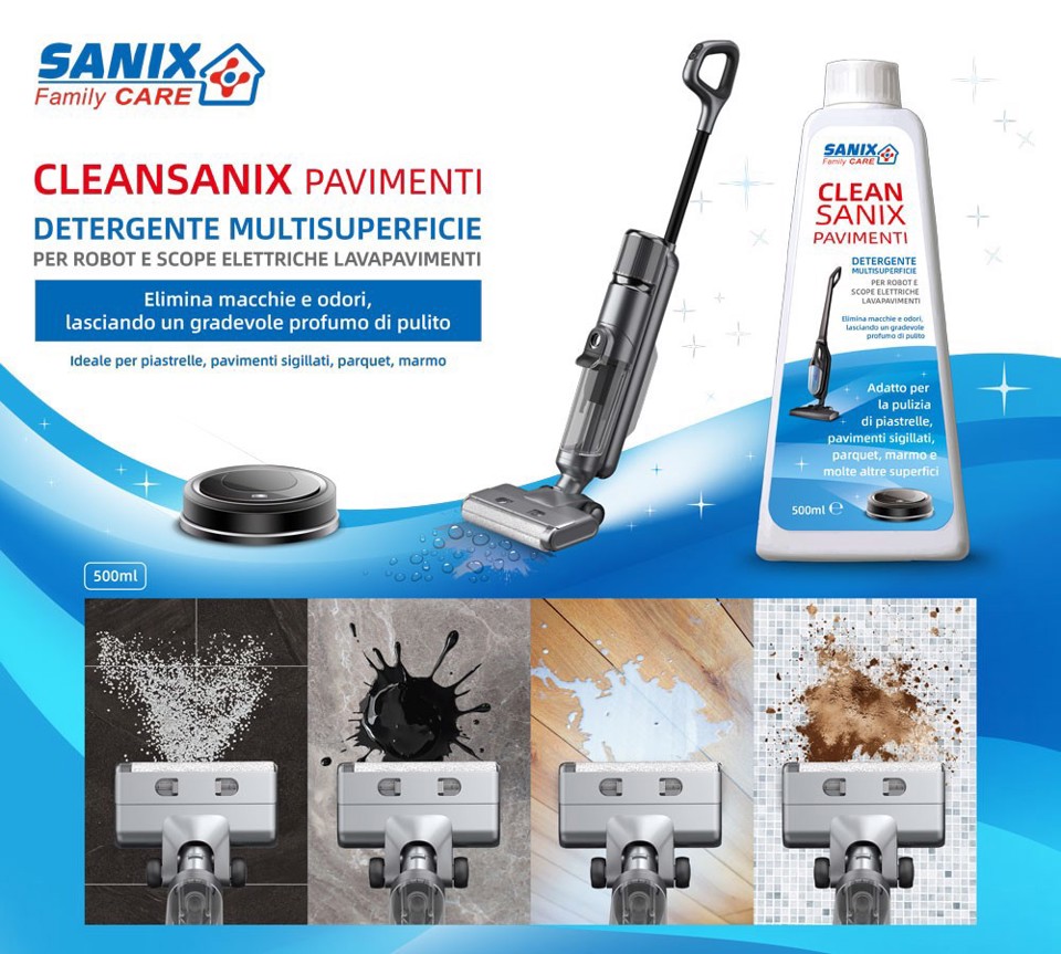 CLEAN SANIX Liquido (pronto all'uso) Detergente universale pavimenti