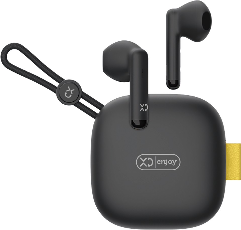 XD Enjoy Combo Dual Mini Earbuds - Kit 2 Pz Black & White