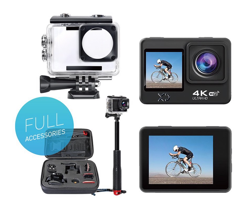 XD Enjoy Dual Action Camera + Kit Bag