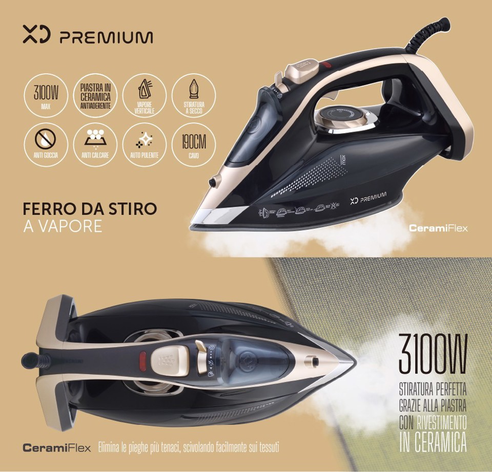 XD Premium Ferro da Stiro 2400W