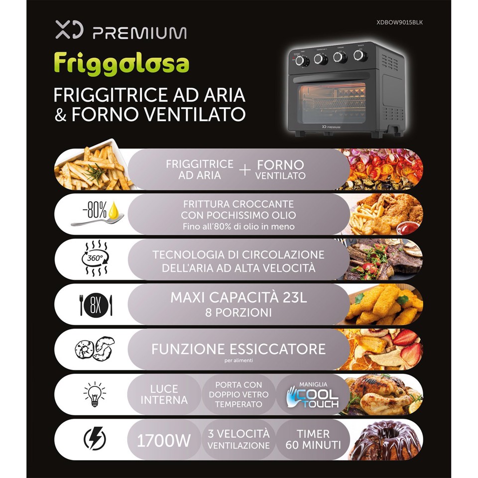 XD Enjoy FRIGGITRICE AD ARIA & FORNO VENTILATO