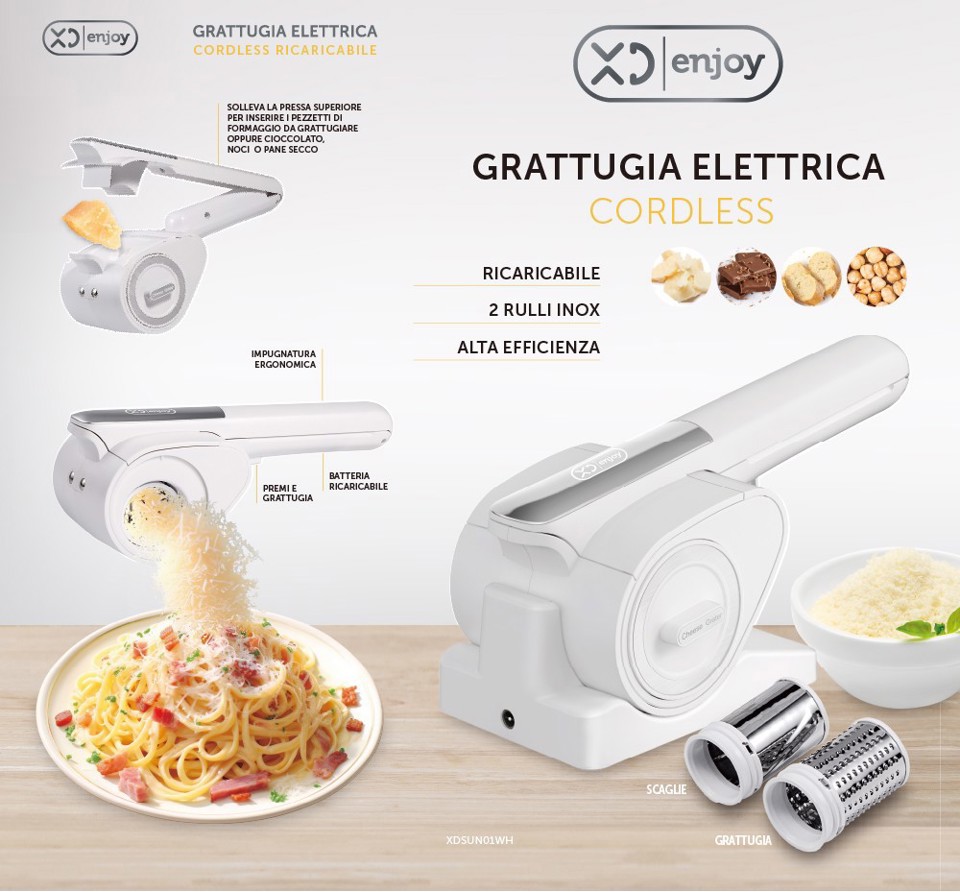 XD Enjoy Grattugia Elettrica Cordless