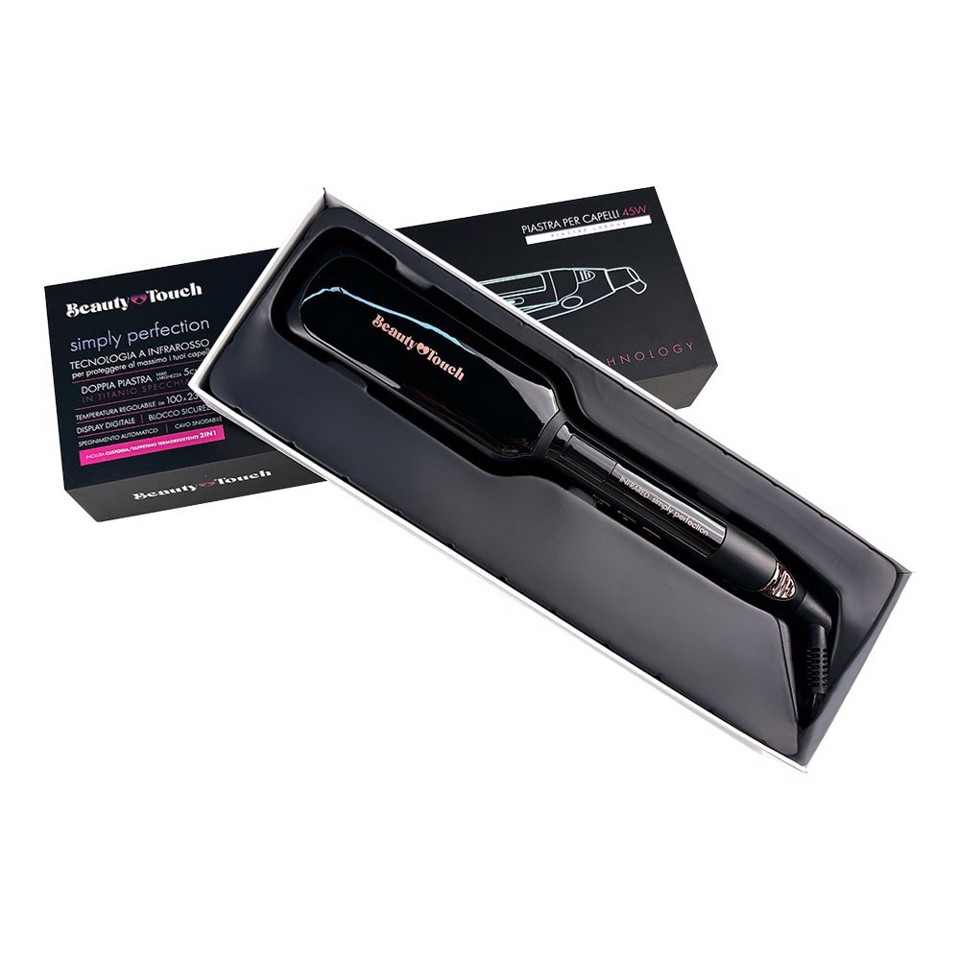Beauty Touch By XD Piastra Per Capelli Professionale A Infrarossi Con Piastre Larghe