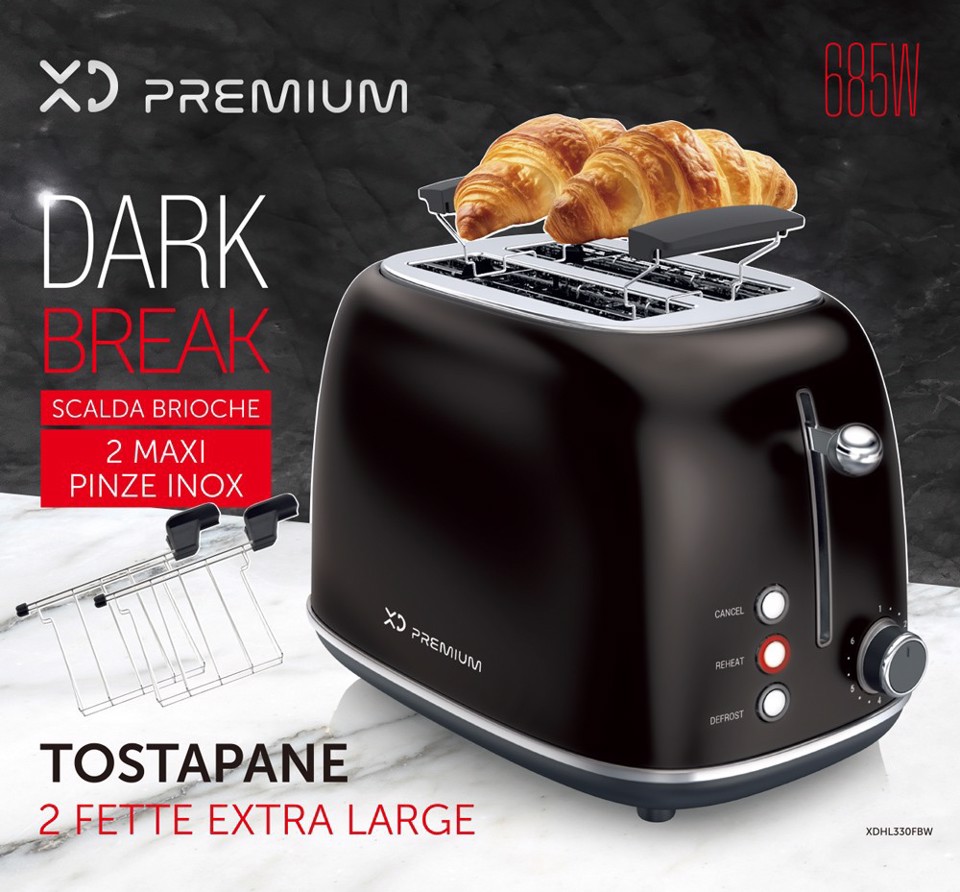 XD Enjoy Tostapane 2 fette extra large premium