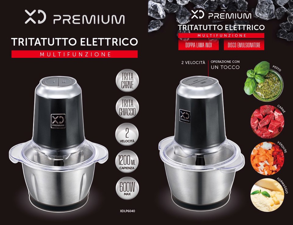 XD Premium Tritatutto Elettrico Multifunzione Premium