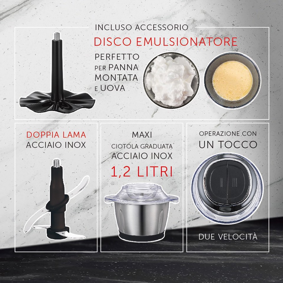 XD Premium Tritatutto Elettrico Multifunzione Premium