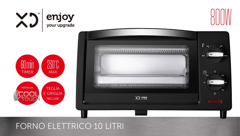 XD Enjoy XDACE10BLK forno 10 L 800 W Nero