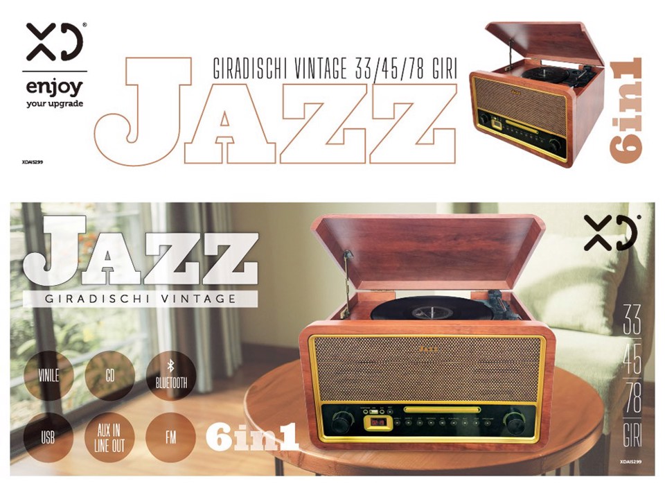 XD Enjoy XDAIS299 piatto audio Legno