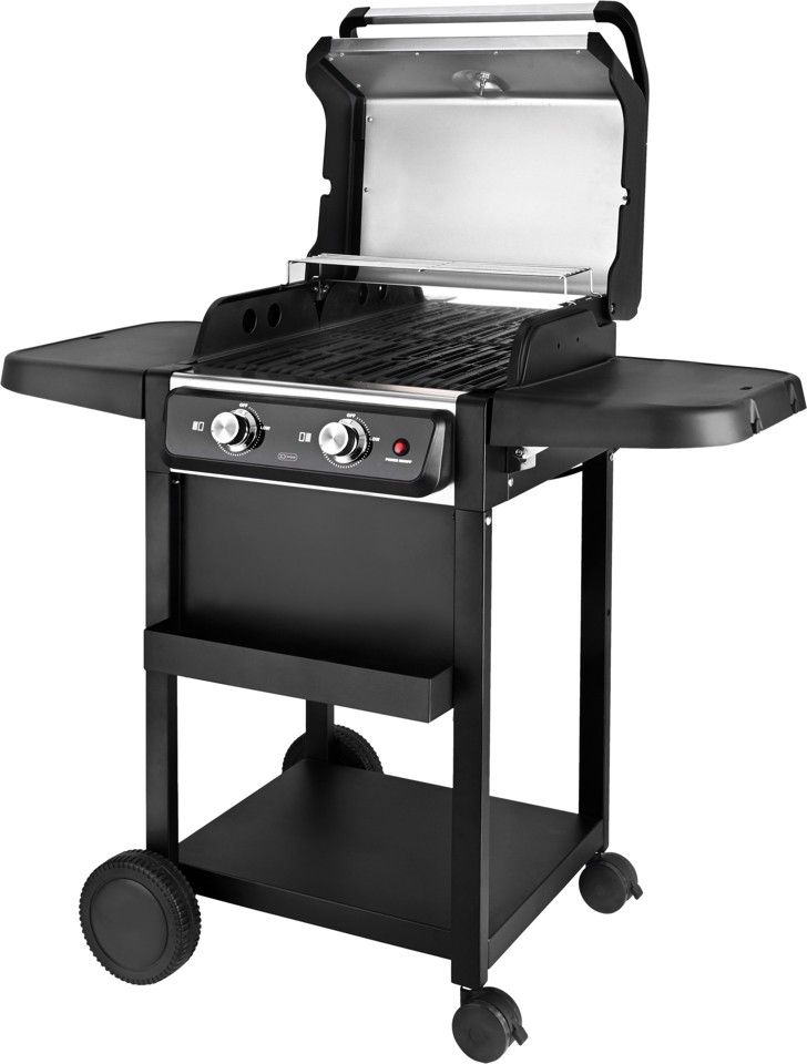 XD Enjoy XDBBQ550 barbecue per l'aperto e bistecchiera Carrello Elettrico Nero, Argento 2400 W