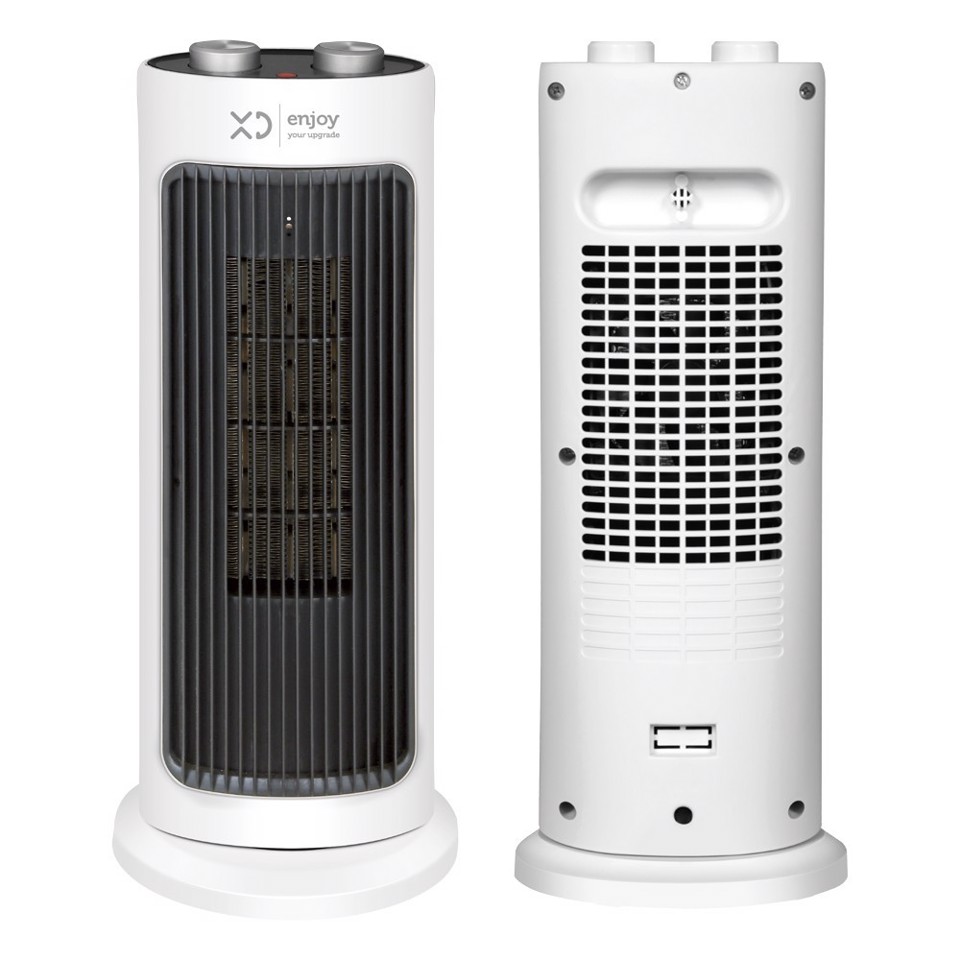XD Enjoy XDBLK16J Termoventilatore Nero, Grigio 2000 W Riscaldatore ambiente elettrico con ventilatore