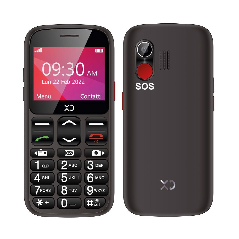 XD Enjoy XDC332 cellulare 5,87 cm (2.31") Nero Telefono per anziani