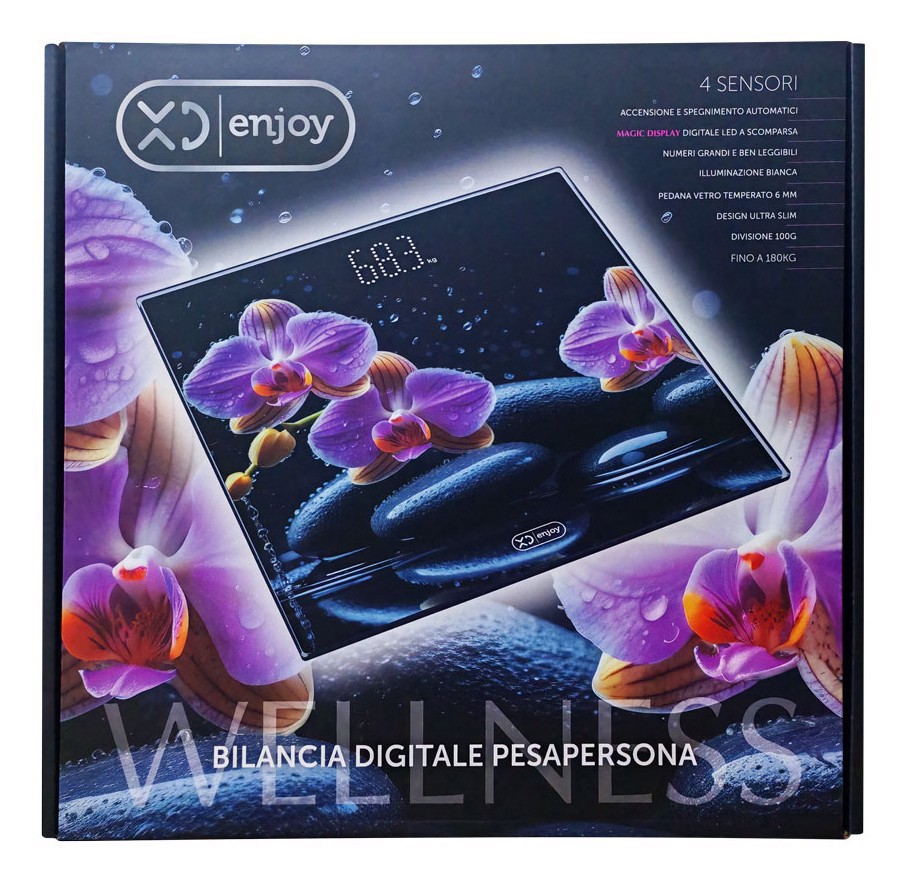 XD Enjoy XDCAM9990P bilance pesapersone Quadrato Multicolore Bilancia pesapersone elettronica