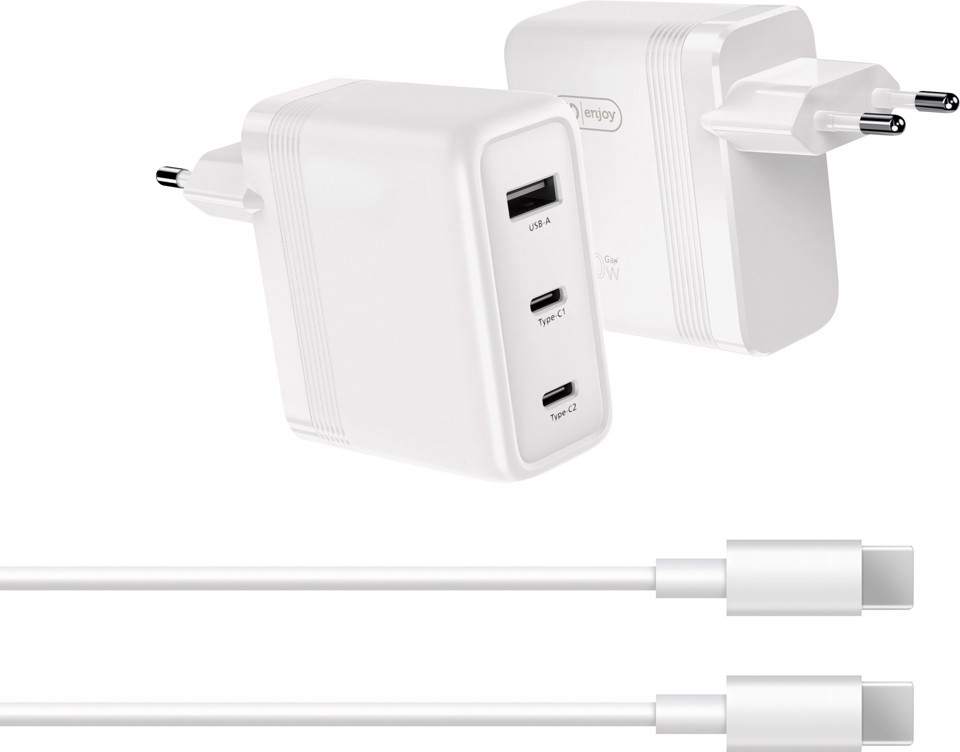 XD Enjoy XDCE100KIT Caricabatterie per dispositivi mobili Universale Bianco AC Ricarica rapida Interno