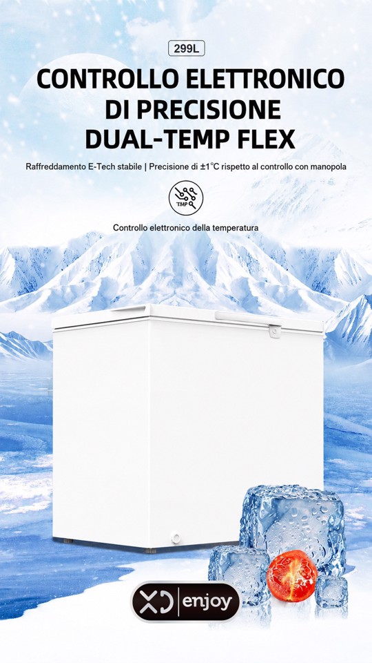 XD Enjoy XDCOMF301D congelatore Congelatore a pozzo Libera installazione 299 L Bianco