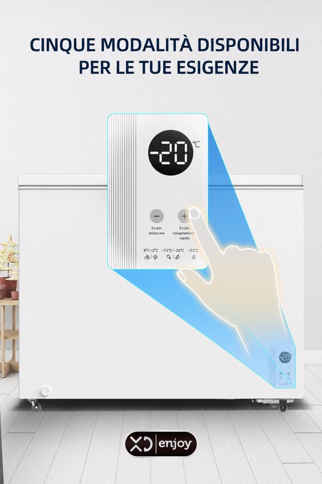 XD Enjoy XDCOMF301D congelatore Congelatore a pozzo Libera installazione 299 L Bianco