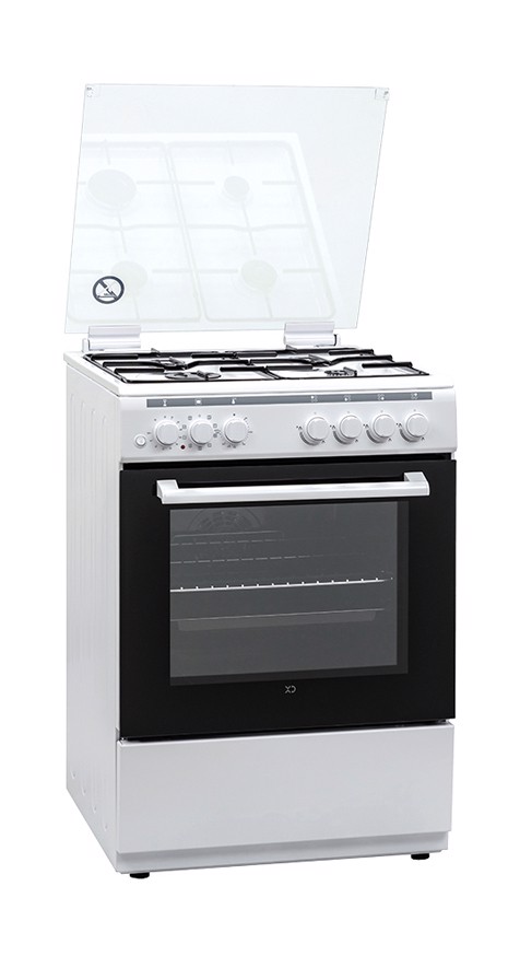 XD Enjoy XDCU66FEMWGLASS cucina Elettrico Gas Bianco A