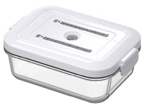 Freshlocker XDFLVC150 recipiente per cibo Rettangolare Contenitore 1,5 L Trasparente, Bianco 1 pz Freshlocker XDFLVC150 recipiente per cibo Rettangolare Contenitore 1,5 L Trasparente, Bianco 1 pz