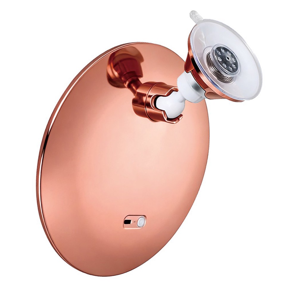 XD Enjoy XDGF1707 specchietto per trucco Libera installazione Rotondo Bianco, Rose Gold