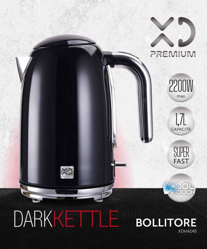 XD Premium XDHA145 bollitore elettrico 1,7 L 2200 W Nero