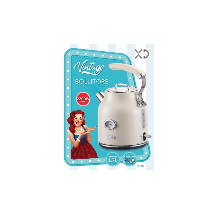 XD Vintage XDHA148 bollitore elettrico 1,7 L 2200 W Avorio