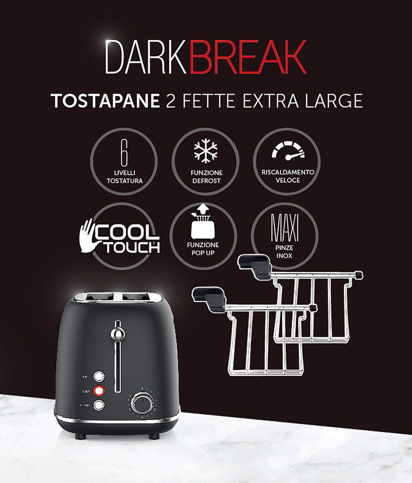 XD Enjoy XDHL330DRK tostapane 6 2 fetta/e 685 W Nero