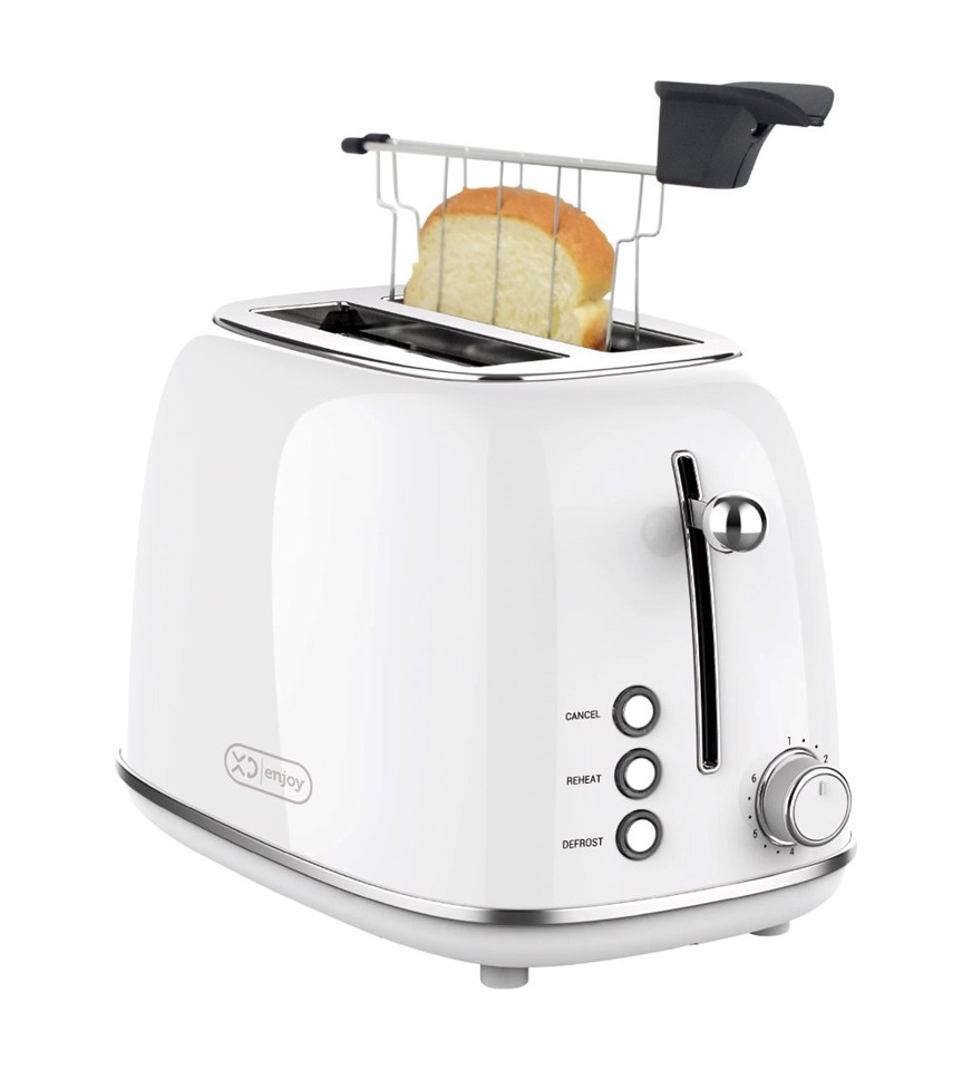 XD Enjoy XDHL330WHT tostapane 6 2 fetta/e 685 W Argento, Bianco
