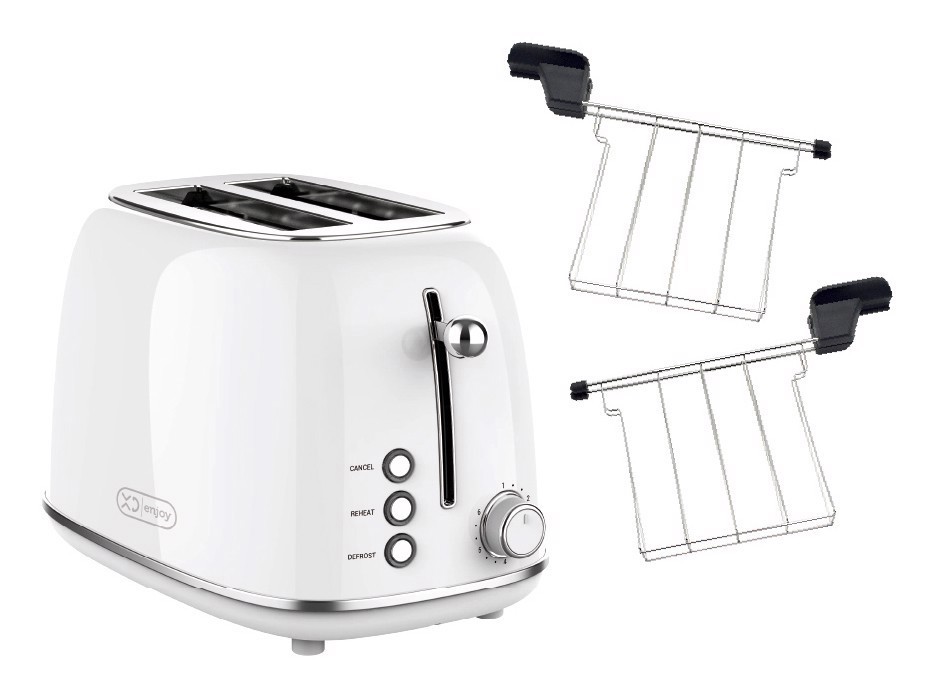 XD Enjoy XDHL330WHT tostapane 6 2 fetta/e 685 W Argento, Bianco