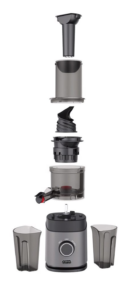 XD Enjoy XDHNG005 Estrattore di succo Slow Juice 150 W Nero, Grigio