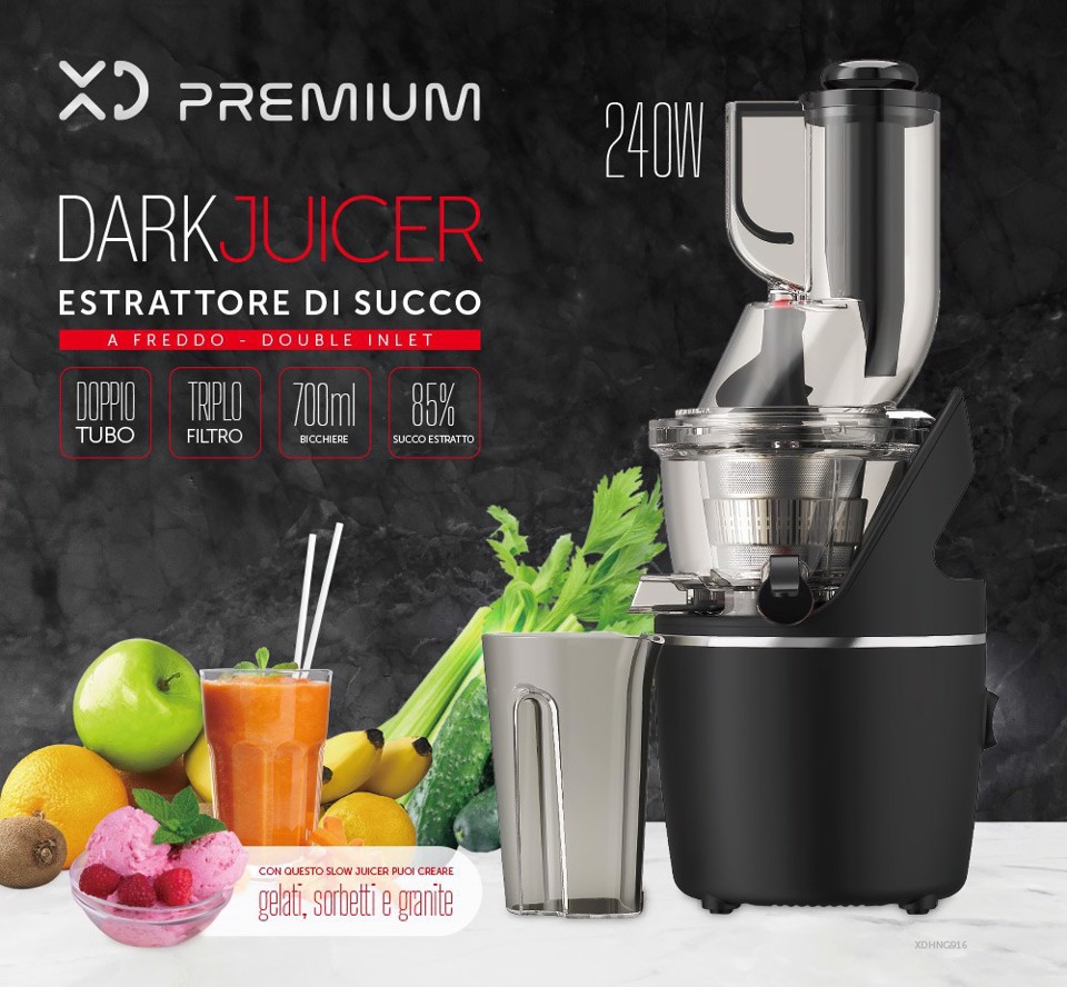 XD Premium XDHNG916 spremiagrumi Spremipomodoro elettrico 240 W Nero
