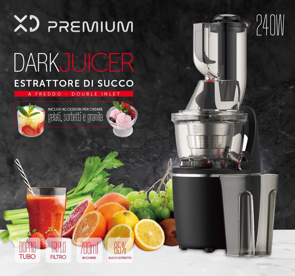 XD Premium XDHNG916 spremiagrumi Spremipomodoro elettrico 240 W Nero