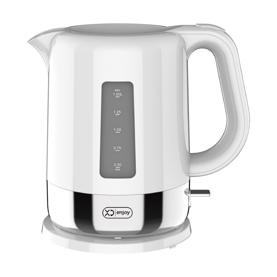 XD Enjoy XDHR150WH bollitore elettrico 1,5 L 2200 W Argento, Bianco