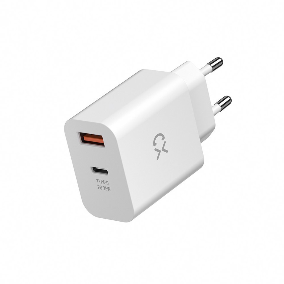 XD Enjoy XDHTV25 Caricabatterie per dispositivi mobili Universale Bianco AC Ricarica rapida Interno